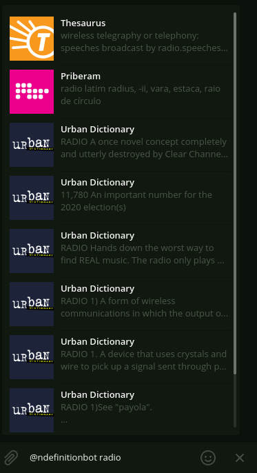 Resultados para a query "radio"